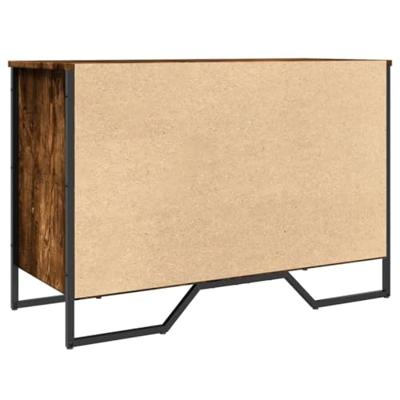 VidaXL Schoenenkast 90x38x61,5 cm bewerkt hout gerookt eikenkleurig VidaXL Schoenenkast 90x38x61,5 cm bewerkt hout gerookt eikenkleurig