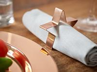 ECHTWERK Tafel accessoires (servetringen van ed, Brons, 4-delig) - thumbnail