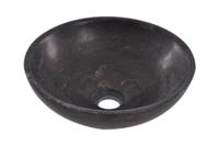 Wiesbaden Raw waskom 32x12 cm hardsteen gezoet - thumbnail