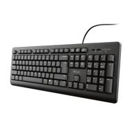 Trust TK-150 KEYBOARD US Toetsenbord Zwart - thumbnail