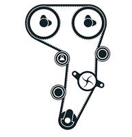 Waterpomp + distributieriemset VKMC012551 - thumbnail