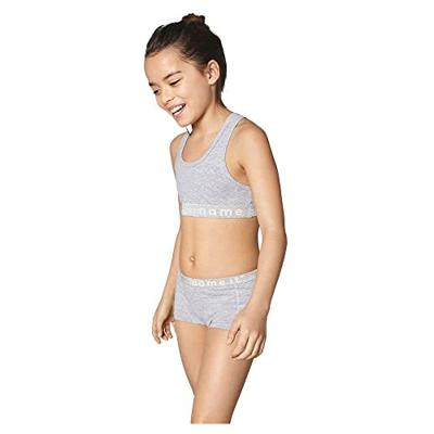 Name it 2-pak meisjes Topje - Zwart Solid - Meisjes katoenen bralette - BH Top