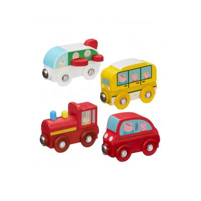 Otto Simon Peppa pig bus met magneetje om de serie aan elkaar te koppelen