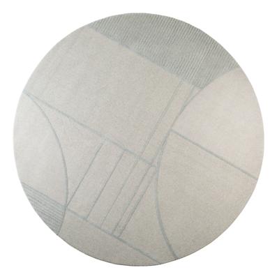 Zuiver Rond Vloerkleed 'Bliss' 240cm, kleur Grijs/Blauw Zuiver Rond Vloerkleed 'Bliss' 240cm, kleur Grijs/Blauw