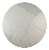 Zuiver Rond Vloerkleed 'Bliss' 240cm, kleur Grijs/Blauw - thumbnail
