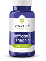 Vitakruid Saffraan 28 mg (Affron®) & L-Theanine Groene Thee 90 - thumbnail