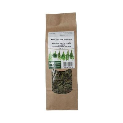 Marma Munt groene blad heel 50 Gram Marma Munt groene blad heel 50 Gram