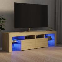 Tv-meubel LED-verlichting 140x36,5x40 cm sonoma eikenkleurig - thumbnail