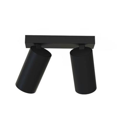 Lyora 2-lichts opbouwspotMono zwart met goud - 7766