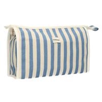 Traveller Toilettas summer blauw gestreept 29cm x 19,5cm - thumbnail