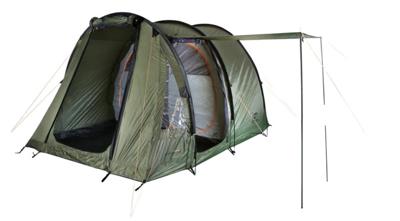 Hannah tent Barrack 4 4-persoons 410 cm polyester donkergroen