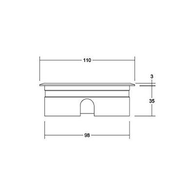 Brumberg 14037223 14037223 Vloerinbouwlamp LED 6 W RVS Brumberg 14037223 14037223 Vloerinbouwlamp LED 6 W RVS