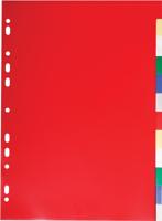Exacompta tabbladen voor ft A4, uit PP 12/100e, 12 tabs, geassorteerde kleuren - thumbnail