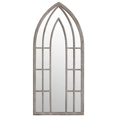 Spiegel 100x45 cm ijzer zandkleurig