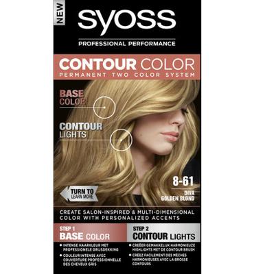 Syoss Contour Color haarkleuring - 8-61 Diva Golden Blond Syoss Contour Color haarkleuring - 8-61 Diva Golden Blond