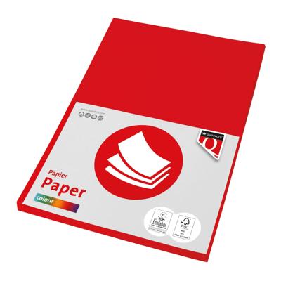 Quantore Kopieerpapier fastprint a4 160gr felrood 50vel