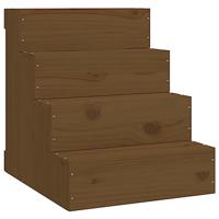 VidaXL Huisdierentrap 40x49x47 cm massief grenenhout honingbruin - thumbnail