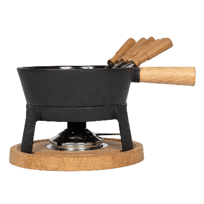 BOSKA - Pro - Kaasfondueset zwart L 1,80L