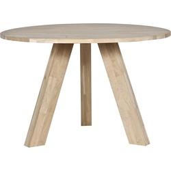 Woood Rhonda eettafel ø129 naturel eiken Woood Rhonda eettafel ø129 naturel eiken