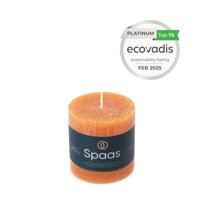 Kaars rustiek 70/70 mm oranje Spaas - Spaas - thumbnail