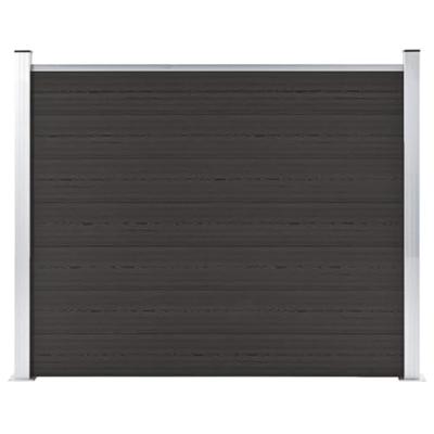 VidaXL Schuttingpaneel 180x146 cm hkc zwart