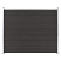 VidaXL Schuttingpaneel 180x146 cm hkc zwart - thumbnail