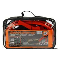 Pakket van 2 startkabels - XLPT - 35 mm² - 4,50 m - Geïsoleerde klemmen - Opbergtas inbegrepen - thumbnail