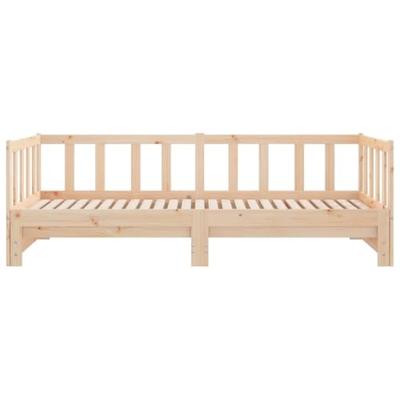 Slaapbank met onderschuifbed 90x190 cm massief grenenhout Slaapbank met onderschuifbed 90x190 cm massief grenenhout