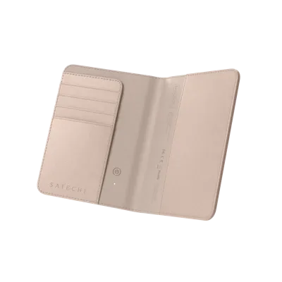 Satechi FindAll vegan-lederen paspoort hoesje met FindMy - Desert Rose