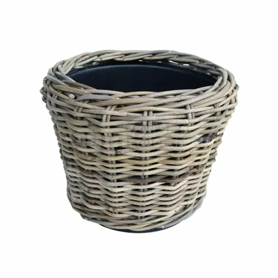 Plantenmand Drypot Rotan Grijs Ø27cm