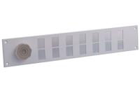 Schuifrooster alu wit RAL9010 500x90mm - thumbnail