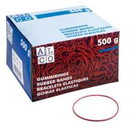 Alco AL-740 Elastieken 65mm 500 Gram In Doos Rood - thumbnail