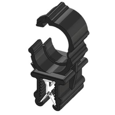 WKK Kantenclip Insteekbaar ART005910 Bundel-Ø (vast)=7.50 mm Hittebestendig, Kabelbundeling langs montage Zwart 1 stuk(s)
