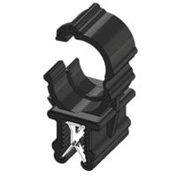 WKK Kantenclip Insteekbaar ART005910 Bundel-Ø (vast)=7.50 mm Hittebestendig, Kabelbundeling langs montage Zwart 1 stuk(s) - thumbnail