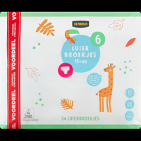 Jumbo Luierbroekjes Maat 6 15+ kg Voordeelverpakking 34 Stuks - thumbnail