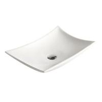 Opbouw Wastafel Best Design Raaf 56x37x10,5 cm Keramisch Hoogglans Wit - thumbnail