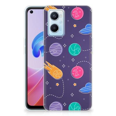 OPPO A96 | OPPO A76 | Sillicone Back Cover | Space