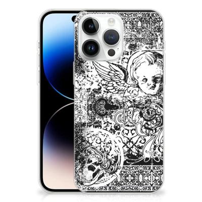 Silicone Back Case iPhone 14 Pro Max Skulls Angel Silicone Back Case iPhone 14 Pro Max Skulls Angel