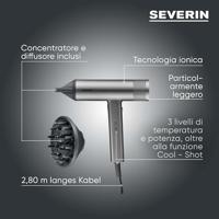 Severin HT0169 Haardroger Antraciet - thumbnail