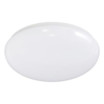 LED Plafondlamp met Bewegingssensor - Aigi - Opbouw Rond 12W - Warm Wit 3000K - 360° - Mat Wit Aluminium