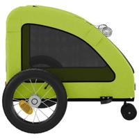 VidaXL Hondenfietstrailer oxford stof en ijzer groen - thumbnail