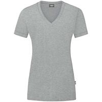 JAKO C6120D T-Shirt Organic Dames - Lichtgrijs Gemeleerd - 46 - thumbnail
