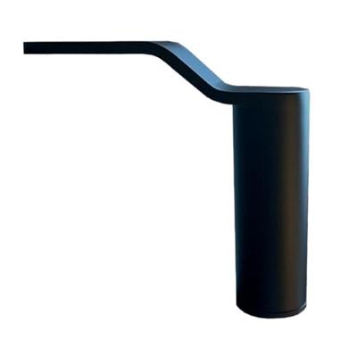 Stalen meubelpoot zwart rond ø 3,8 cm en hoogte 14 cm