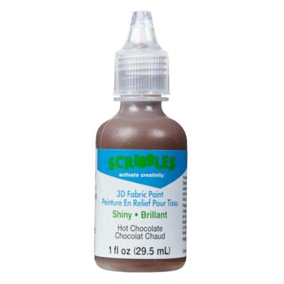 Scribbles • 3d textielverf glanzend 29,5ml hot chocolate