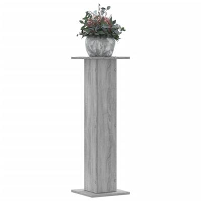 Plantenstandaards 2 st 30x30x95 cm bewerkt hout grijs sonoma Plantenstandaards 2 st 30x30x95 cm bewerkt hout grijs sonoma
