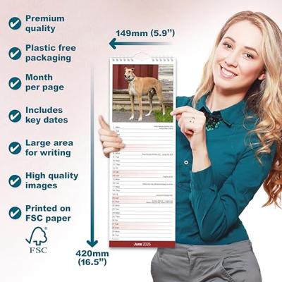 Greyhound Kalender 2026 Slimline Greyhound Kalender 2026 Slimline