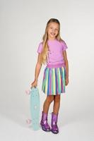 B.Nosy zomer jurk meisjes - violet paars - plissee - Dannae - thumbnail