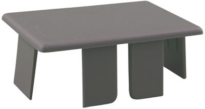 Eindstuk kabelgoot 110x62mm grijs RAL 7030 Canalit 951808