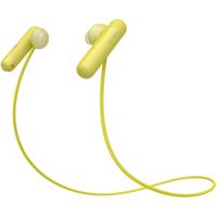 Sony WI-SP500 True Wireless Sport Hoofdtelefoon met Noise Cancelling inclusief oplaad-etui (IPX4 waterbestendig, extra bass) zwart 15 EU geel - thumbnail