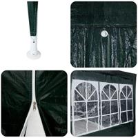 Partytent Groen en Wit 800 x 400 x 266 cm Polyester en staal - thumbnail